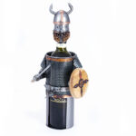 Viking vinholder metalfigur som gave til vindrikker. metalfigurer, vinholdere, boliginteriør viking figur