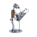 Civilingeniør eller Arkitekt Metalfigur. Gave til en byggetekniker, en teknisk designer eller bygningskonstruktør.