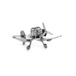 Corsair F4u Miniature Metalfly i restmetal af tændrør og stål elementer. Det klassiske fly med sin "brækkede vinge" Gave til flyentusiast eller pilot.