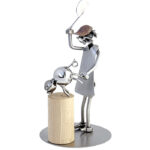 Gave til slagter med slagtegris metalfigur. Svendegaver og metalfigurer