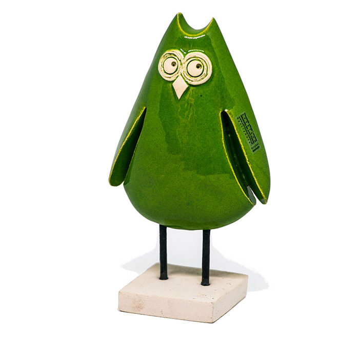 ugle keramik, keramikugle, ugle ler, uglefigur, uglé til hylde, ugle til pynt, ugle interiør, design ugle kusnt ugel, art owl, owl ceramic, green owl ceramic, kunstfigur, kunst figur, figur dekoration, figur bahne, figur inspiration, figur boliginteriør,