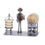 Gave til sommelier metalfigur