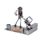 Gave til struktør gave betonarbejder eller gave betonmager gave betonmand metalfigur