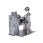 Gave til industrioperatør og drejer metalfigur. Svendegaver og metalfigurer hos Gaven.shop