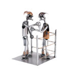 Bokser metalfigur Boksere i ringen metalfigur gave ide. Sej metalfigur som gave til bokser eller ham som altid ser boksning. Måske et trofæ til bedste bokser.