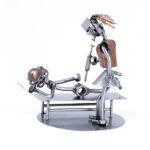 sygeplejerske eller ortopæd metalfigur. metalfigurer, jobfigurer