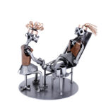 Svendegave fodterapeut fodbehandler metalfigur som gave. Se svendegaver og metalfigurer