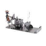 Gave bankrådgiver økonom metalfigur penholder