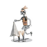 Kvinde løber metalfigur som gave. Perfekt gave ide til den aktive kvinde som motionsløber. Figuren fås også til mand.