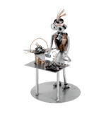 Blomsterbinder binder buket - Håndlavet metalfigur. En svendegave til blomsterdekoratør eller gave til blomsterbinder. Tilkøb en gravering.
