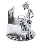 Låsesmed metalfigur i restmetal som svendegave, svendegave låsesmed, låsesmed uddannelsesgave, Svendegaver jobfigurer og metalfigurer