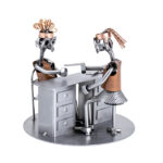 Gave til negletekniker metalfigur