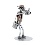 Gave til fotograf metalfigur
