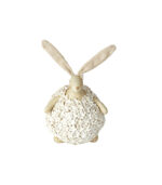 hvid kanin med blomstret kjole til børneværelset figurer fra Speedtsberg