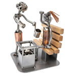 Vinterbader og wellness metalfigur som gave til vinterbader eller wellness entusiast - vinterbader. Metalfigurer som gaver