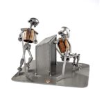 ishockey spillere metalfigur som gave til ishockey interesseret