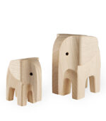 elefant dansk design træfigur naturfarvet som gave til ham eller hende