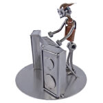 keyboard spiller metal figur