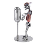 bokser med boksebold metalfigur som gave ide