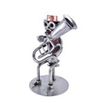 fagot spiller figur her som metalfigur og gave til fagot spilleren. Metalfigurer og musikfigurer til orkester.