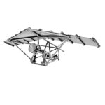 hangglider metalfigur som gave til ham som interesserer sig for hangglidning