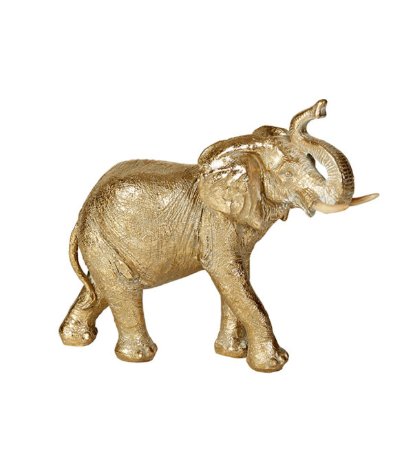 gylden elefant 21 cm fra speedtsberg
