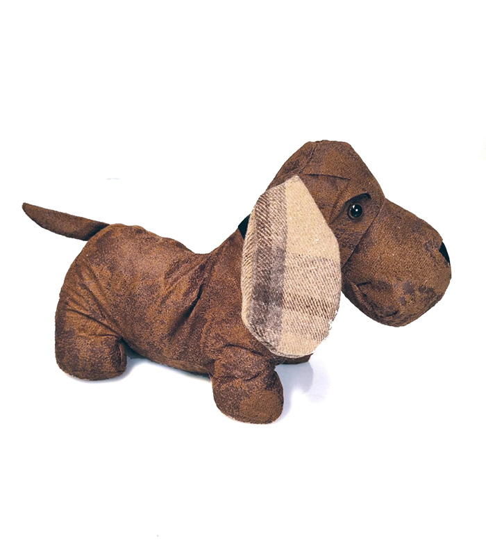 brun hund dørstopper fra speedtsberg som gave til hundeelsker eller julegave til hundeejer