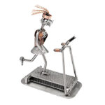 Fitness løbebånd metalfigur til hende