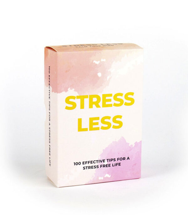 stress less cards. En gave til en stressramt.