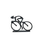 Cykelrytter sort jernfigur som gave