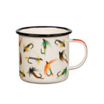 fluefisker kop enamel mug emaljeret krus