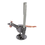 Høne eller hane penholder metalfigur til hønsefarmer