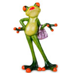 Frø diva med taske
