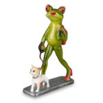 Frø Kvinde med Hund. Gave til hende som elsker hunde