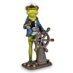 Frø som sømand eller skibskaptajn. Figur som gave til sømand, matros eller skibskaptajn