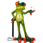 Golf-Frø klar til greenen  Gave til golfspiller ham.