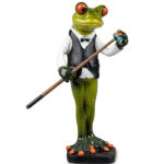 Frø som professionel billardspiller. Gave til billardspiller.