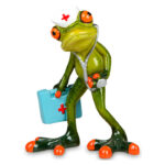 Frø som Læge med lægetaske figur som gave til læge