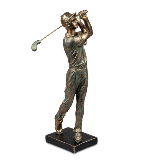 gave til golfspiller i bronze farve