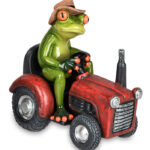 Frø landmand på traktor to farver som gave til landmand