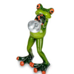Frø trompetist musiker figur