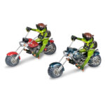 Frø biker på harley i to varianter