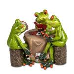 Frø snyder i poker gave til kortspiller. gave til pokerspiller