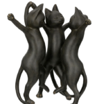 katte som danser sort moderne figur