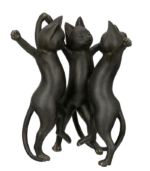 katte som danser sort moderne figur