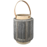 lanterne af træ og papir til fyrfadslys eller bloklys stearin eller LED