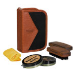 skopudsesæt i canvas etui som gave til ham mand eller hende kvinde