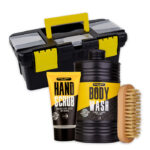 gavesæt gave mand værktøjskasse body wash sæt