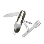 multi tool foldbar camping bestik i rustfrit stål