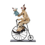 cirkusklovn på væltepeter figur som gave til cirkus interesseret dreng eller pige